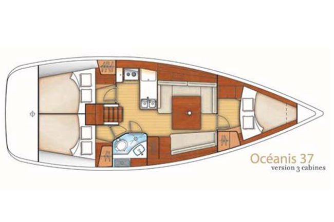 Oceanis 37 layout